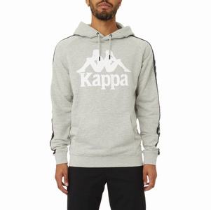 Sudadera Con Capucha Kappa 222 Banda Hurtado 2 Grises Negros | 01543-QEWH