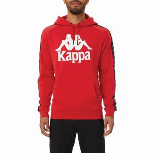 Sudadera Con Capucha Kappa 222 Banda Hurtado 2 Rojos Negros | 07829-GICW