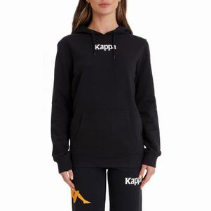 Sudadera Con Capucha Kappa Authentic Ambenja Negros | 13289-JMXA