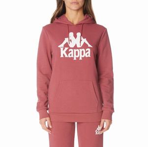 Sudadera Con Capucha Kappa Authentic Ambanja Vino | 37184-PAYM