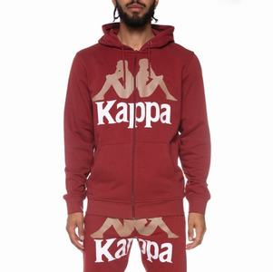 Sudadera Con Capucha Kappa Authentic Awert Vino | 02384-DKWC