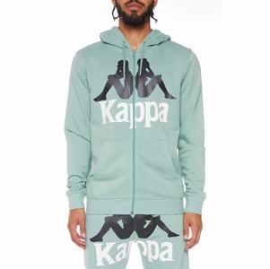 Sudadera Con Capucha Kappa Authentic Awert Verde Oliva | 32695-YZDJ