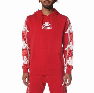 Sudadera Con Capucha Kappa Authentic Hall Rojos Blancos | 45709-WANL