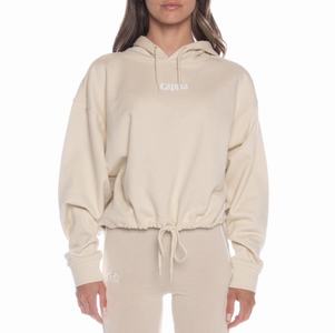 Sudadera Con Capucha Kappa Authentic Voty Beige | 34058-IKSH