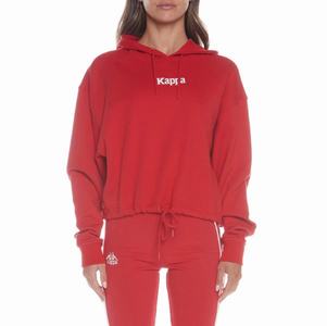 Sudadera Con Capucha Kappa Authentic Voty Rojos | 86357-TUFB