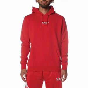 Sudadera Con Capucha Kappa Authentic Vulgund Rojos Blancos | 78634-QKXL