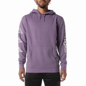 Sudadera Con Capucha Kappa Logo Avo Morados | 60584-JAQL