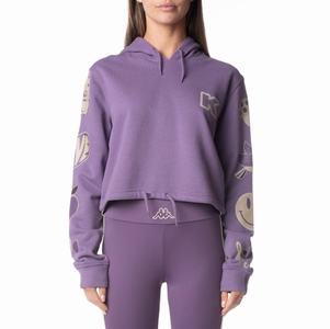 Sudadera Con Capucha Kappa Logo Ceci Morados | 60327-WEQA