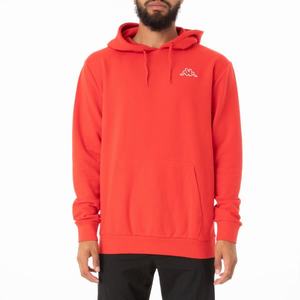 Sudadera Con Capucha Kappa Logo Fleece Caiok Rojos Coral | 26145-FPDZ