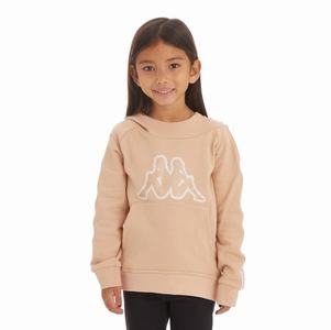 Sudadera Con Capucha Kappa Logo Tape Apet 2 Beige | 53602-ZSTX