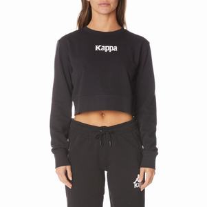 Sudaderas Kappa Authentic Ambilobe Negros | 12798-VBKT