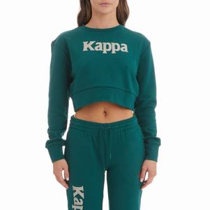 Sudaderas Kappa Authentic Gobret Verdes Oscuro | 10294-MUCQ