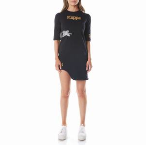 Vestido Kappa Authentic Graphik Tez Negros Naranjas Claro | 24309-TKHI