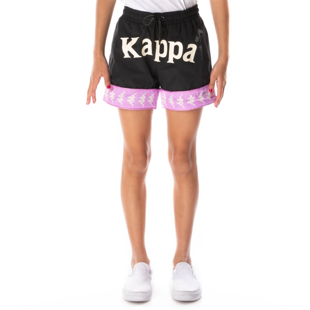 Bermudas Kappa 222 Banda Calabash 3 Negros Morados | 74932-TXGJ