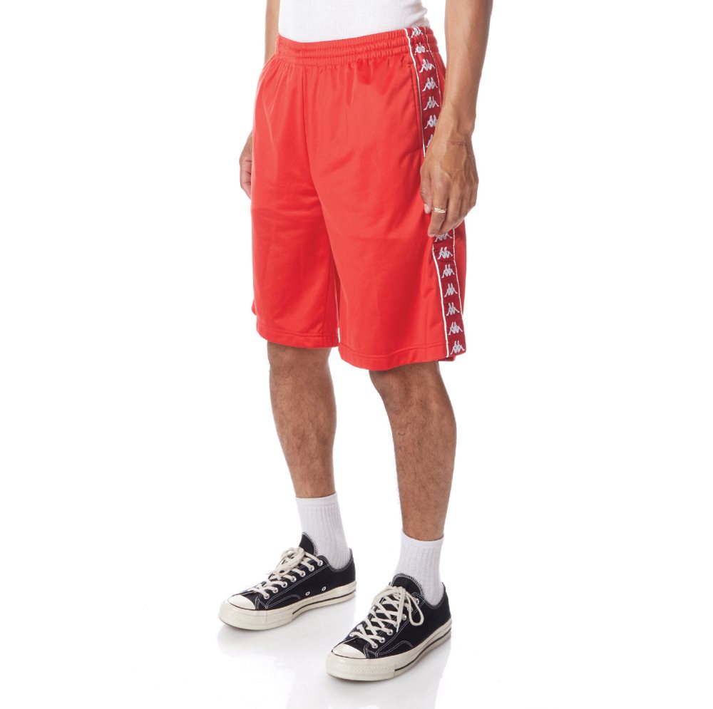 Bermudas Kappa 222 Banda Treadwellz Rojos Blancos | 18495-YAXN