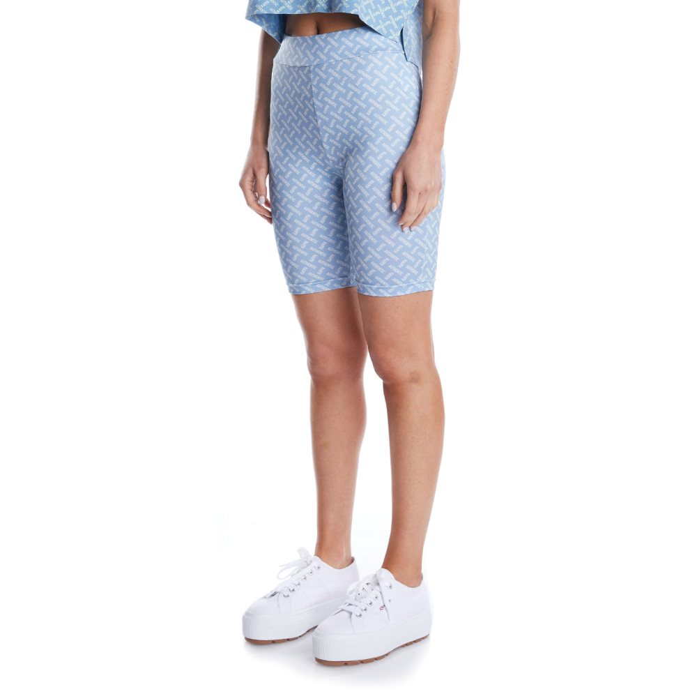 Bermudas Kappa Authentic Puket Azules Claro Marrom | 43195-YZKN