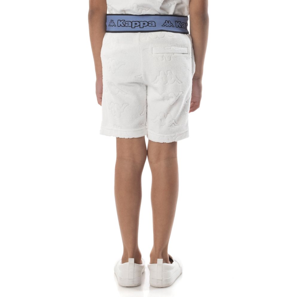 Bermudas Kappa Logo Tape Eko Blancos Azules | 79035-APKO