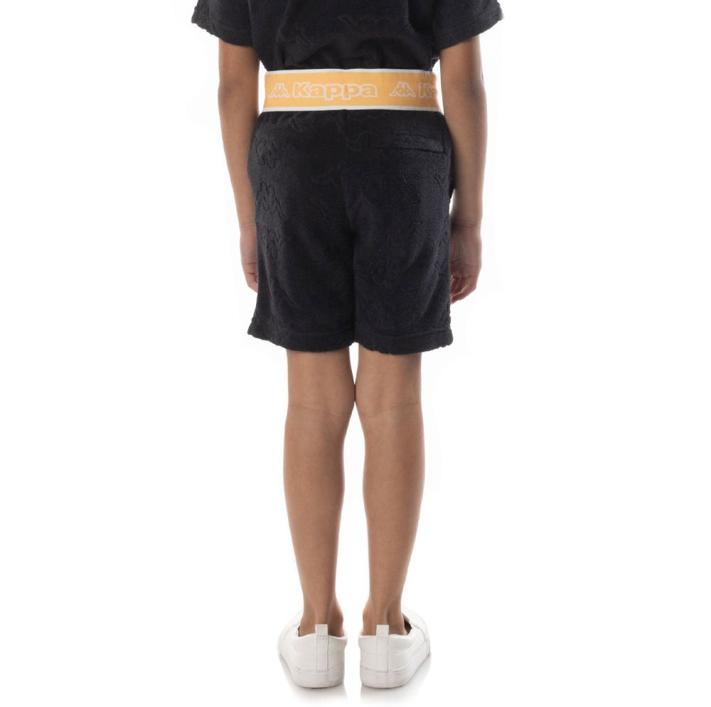 Bermudas Kappa Logo Tape Eko Negros Naranjas | 56790-DXSR