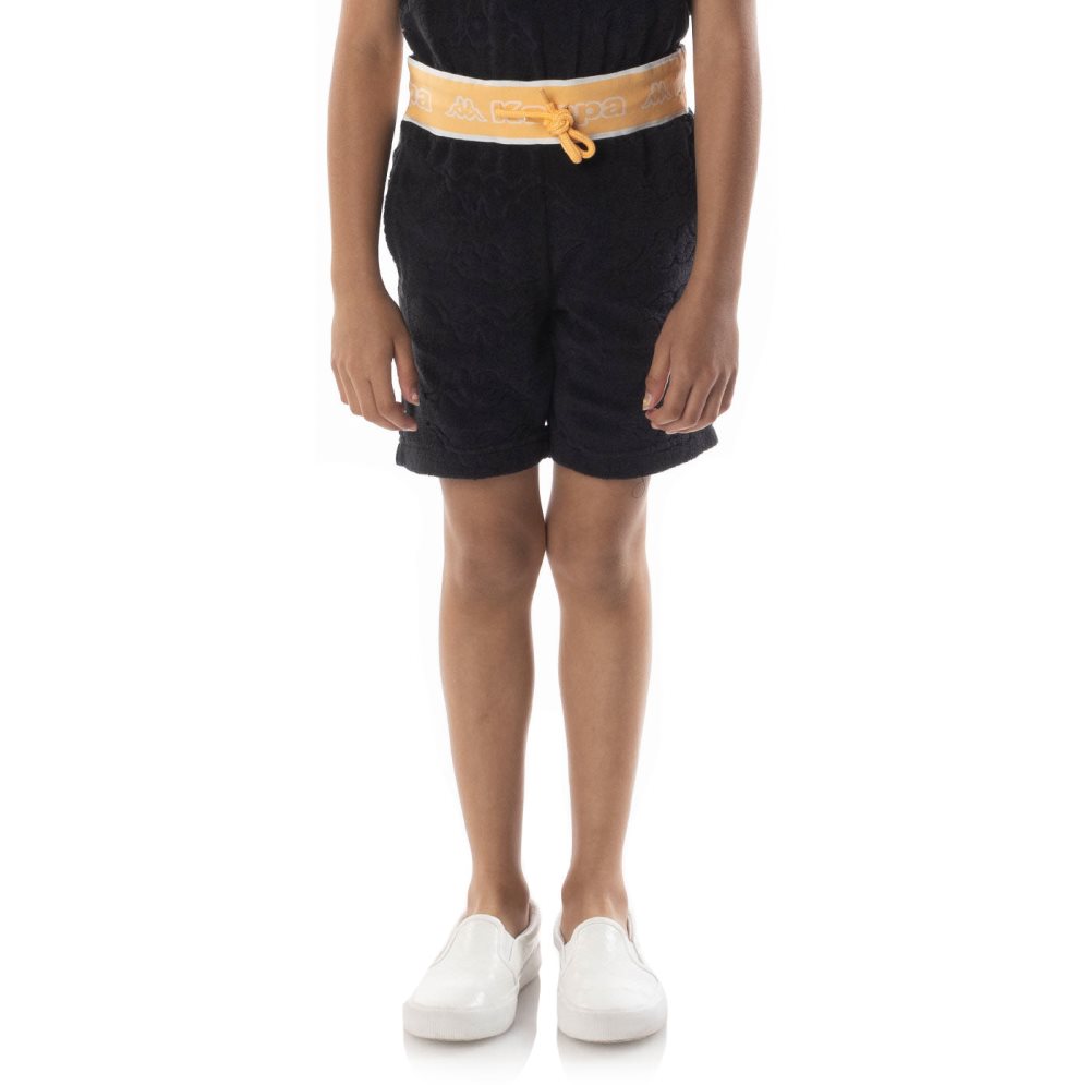 Bermudas Kappa Logo Tape Eko Negros Naranjas | 56790-DXSR