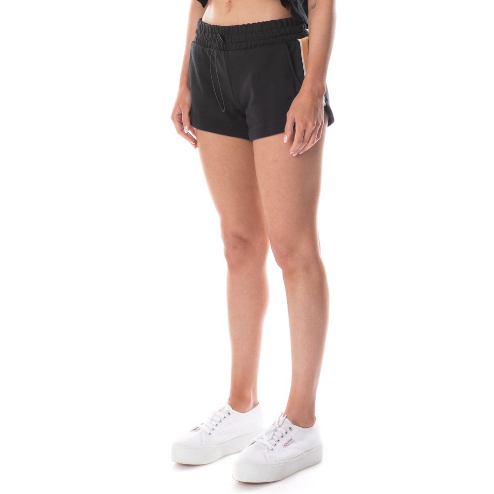 Bermudas Kappa Logo Tape Enera Negros Naranjas Claro | 78142-EAQL