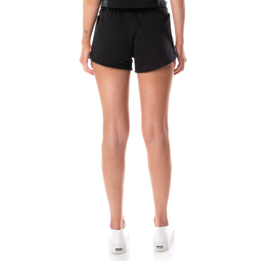 Bermudas Kappa Logo Tape Enera Negros Naranjas Claro | 78142-EAQL