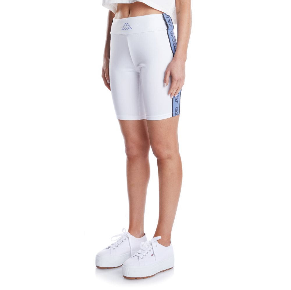 Bermudas Kappa Logo Tape Eosa Blancos | 93724-PXDT