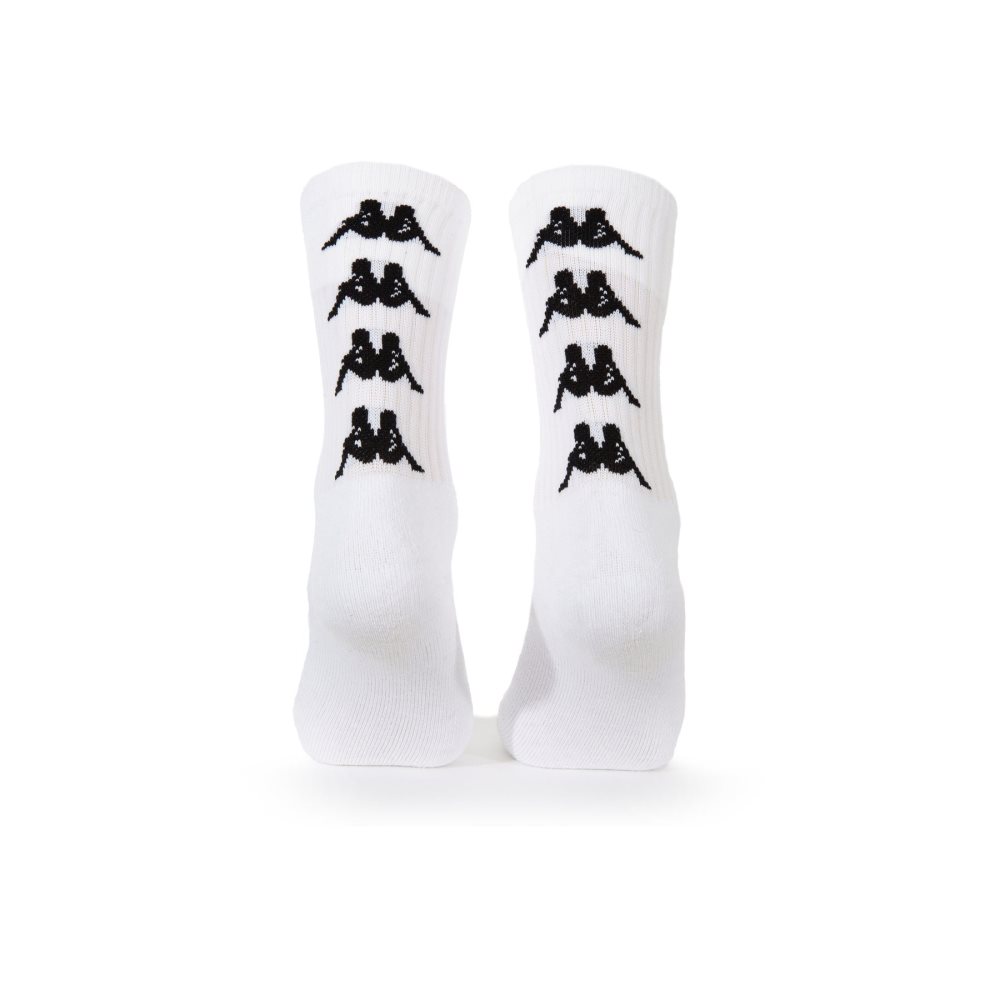 Calcetines Kappa Authentic Amal 1 Pack Blancos Negros | 63401-JFWK