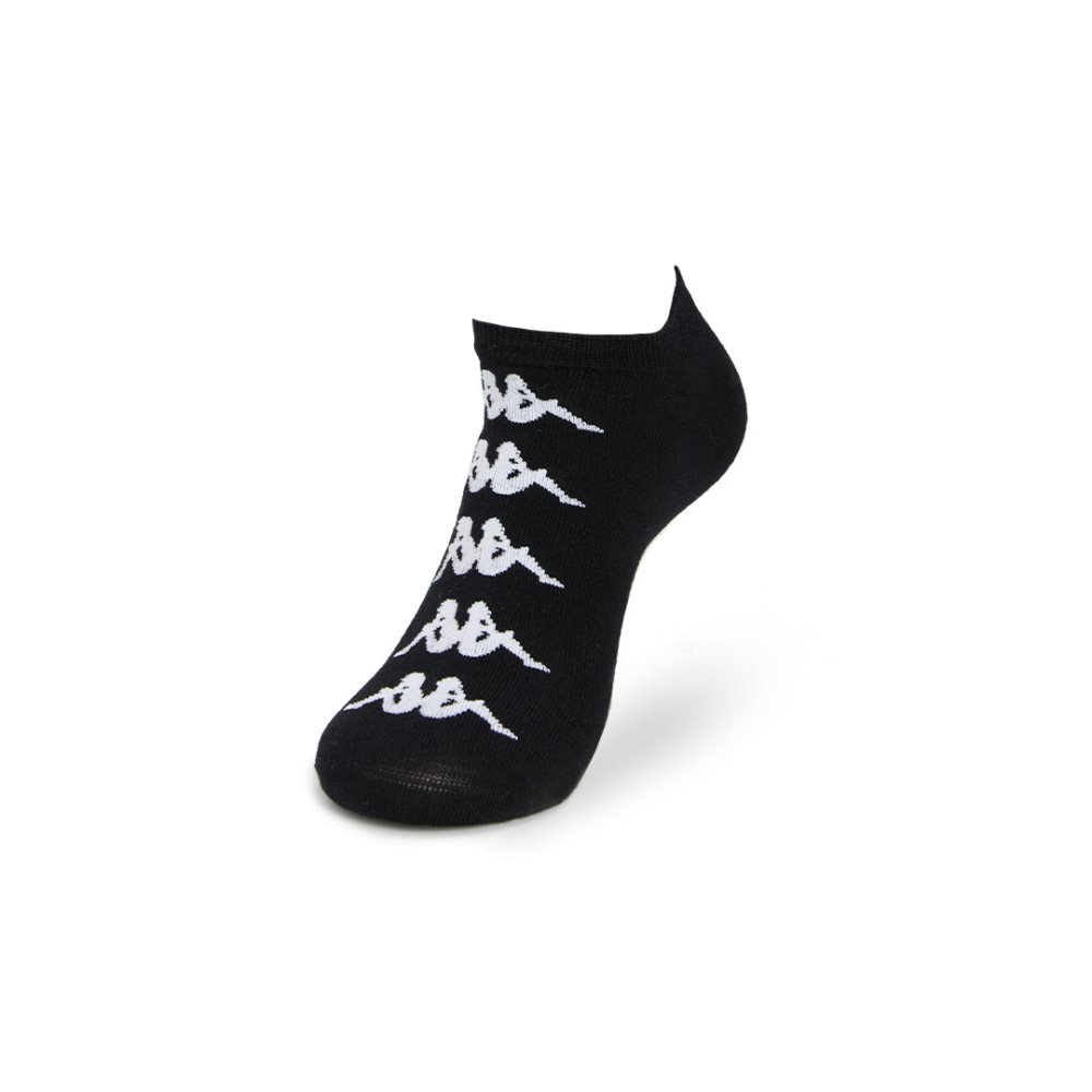 Calcetines Kappa Authentic Assis 1 Pack Negros Blancos | 21950-XKUO