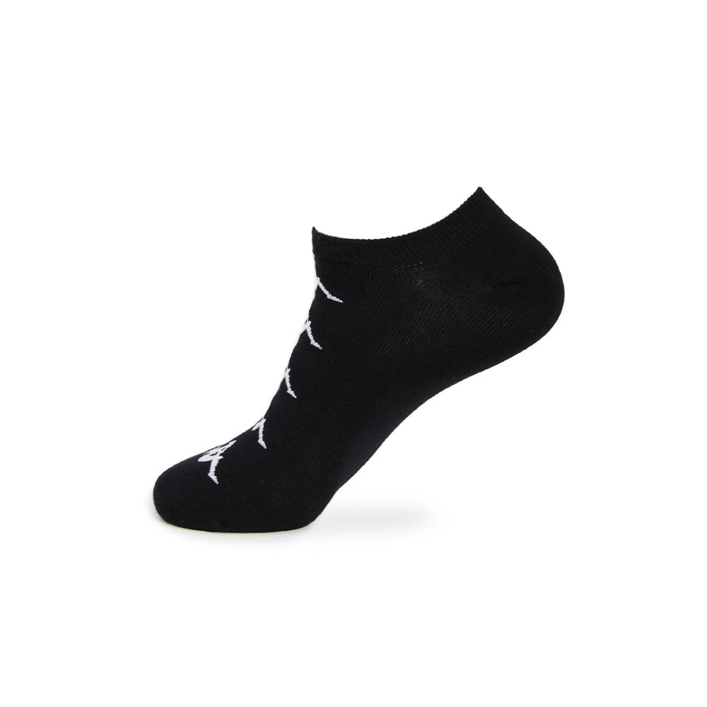 Calcetines Kappa Authentic Assis 1 Pack Negros Blancos | 21950-XKUO