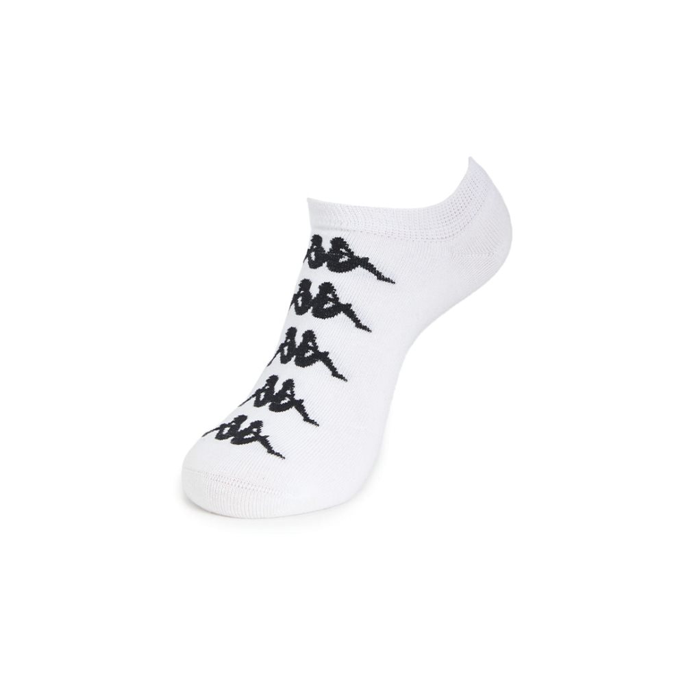 Calcetines Kappa Authentic Assis 1 Pack Blancos Negros | 72568-NGIL