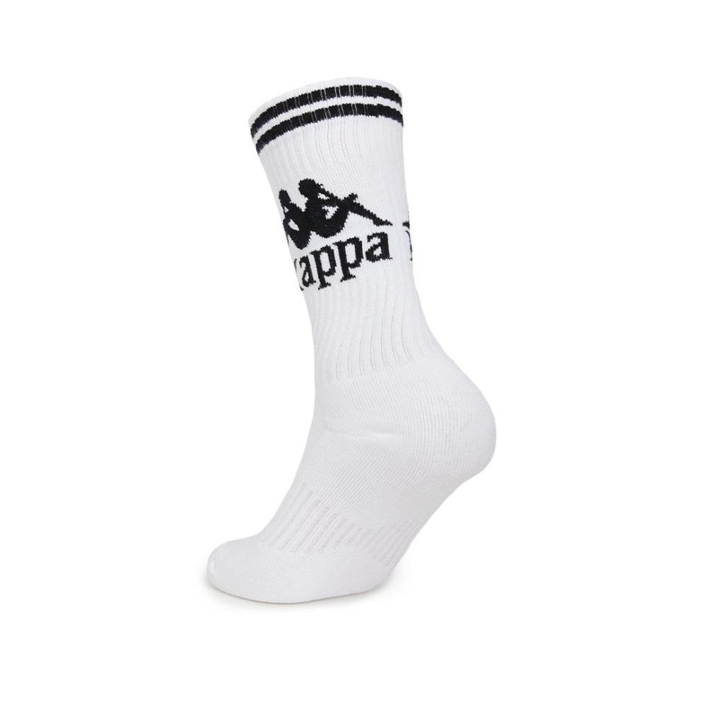 Calcetines Kappa Authentic Aster 1 Pack Blancos Negros | 18243-EJPD