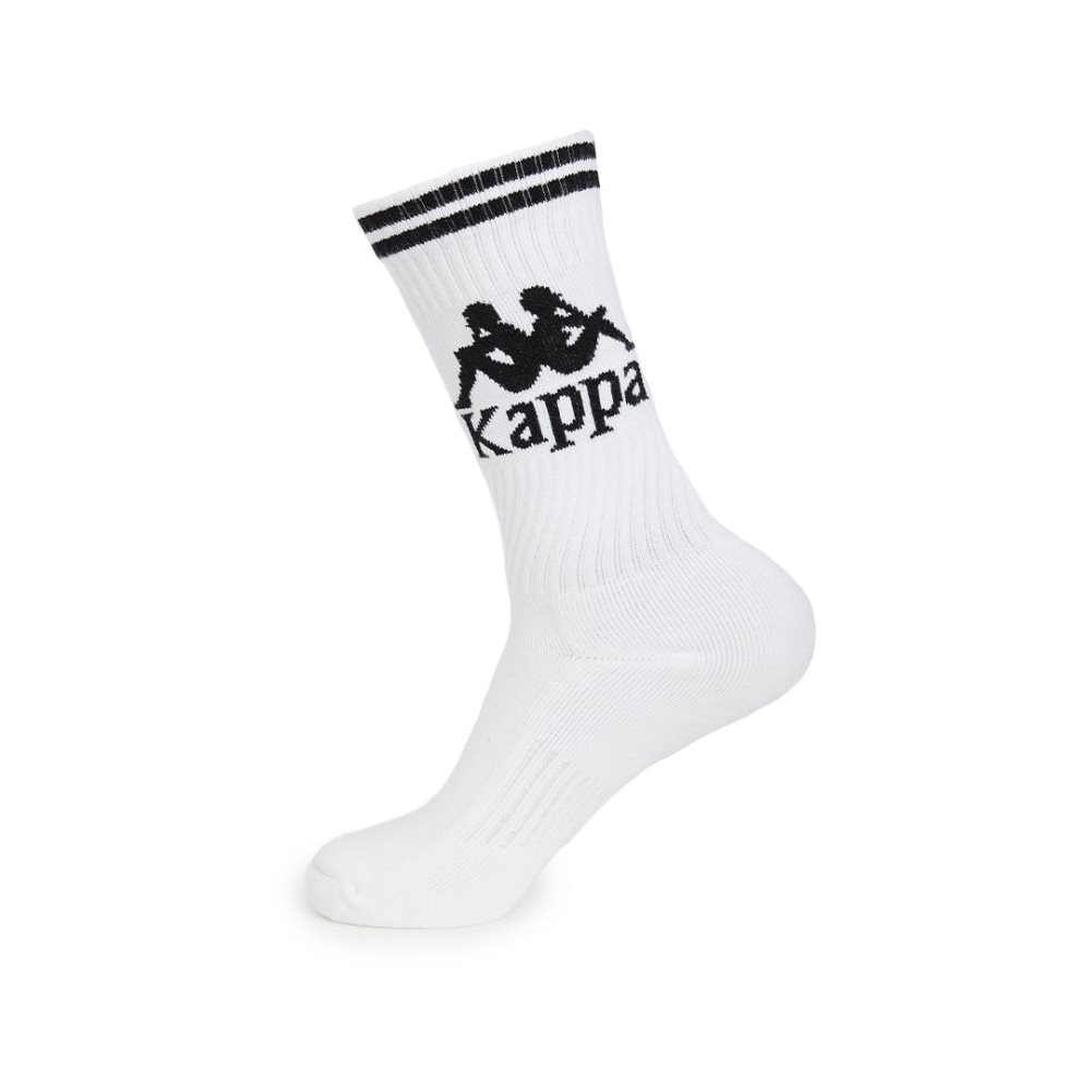 Calcetines Kappa Authentic Aster 1 Pack Blancos Negros | 18243-EJPD