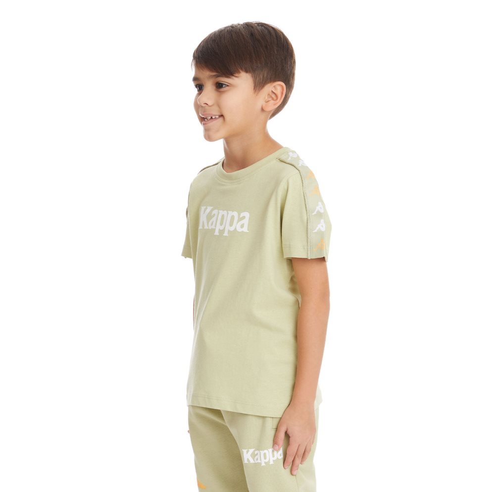 Camiseta Kappa 222 Banda Bendocin Verdes Verde Oliva | 26431-NVSK