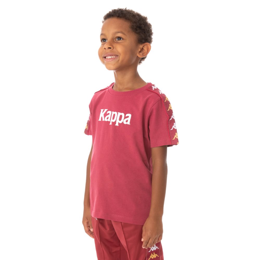 Camiseta Kappa 222 Banda Bendocin Vino | 49102-NMXT