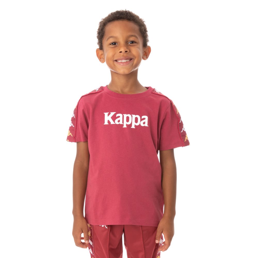 Camiseta Kappa 222 Banda Bendocin Vino | 49102-NMXT