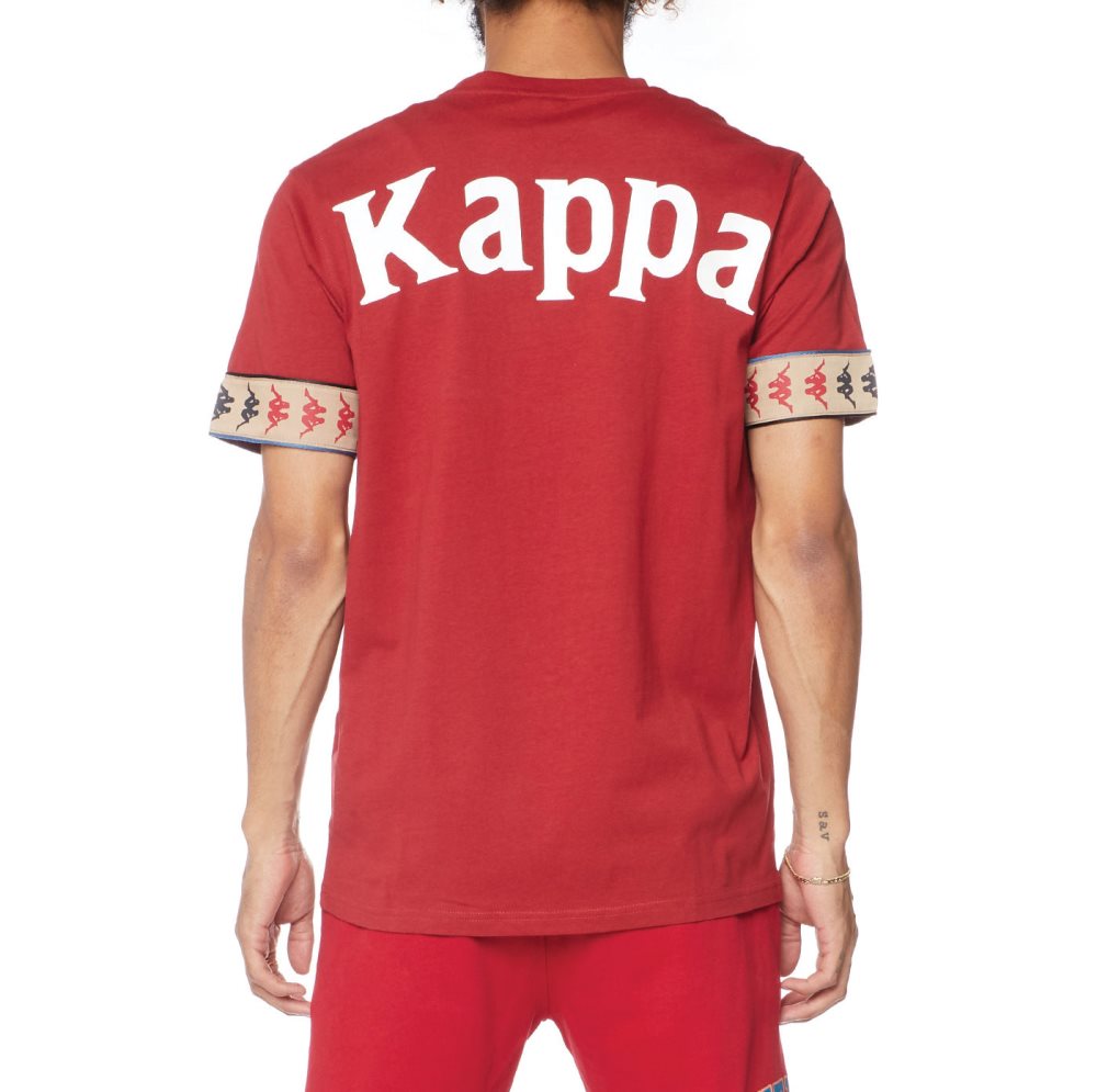 Camiseta Kappa 222 Banda Bowieshirt Vino | 46895-UIXW