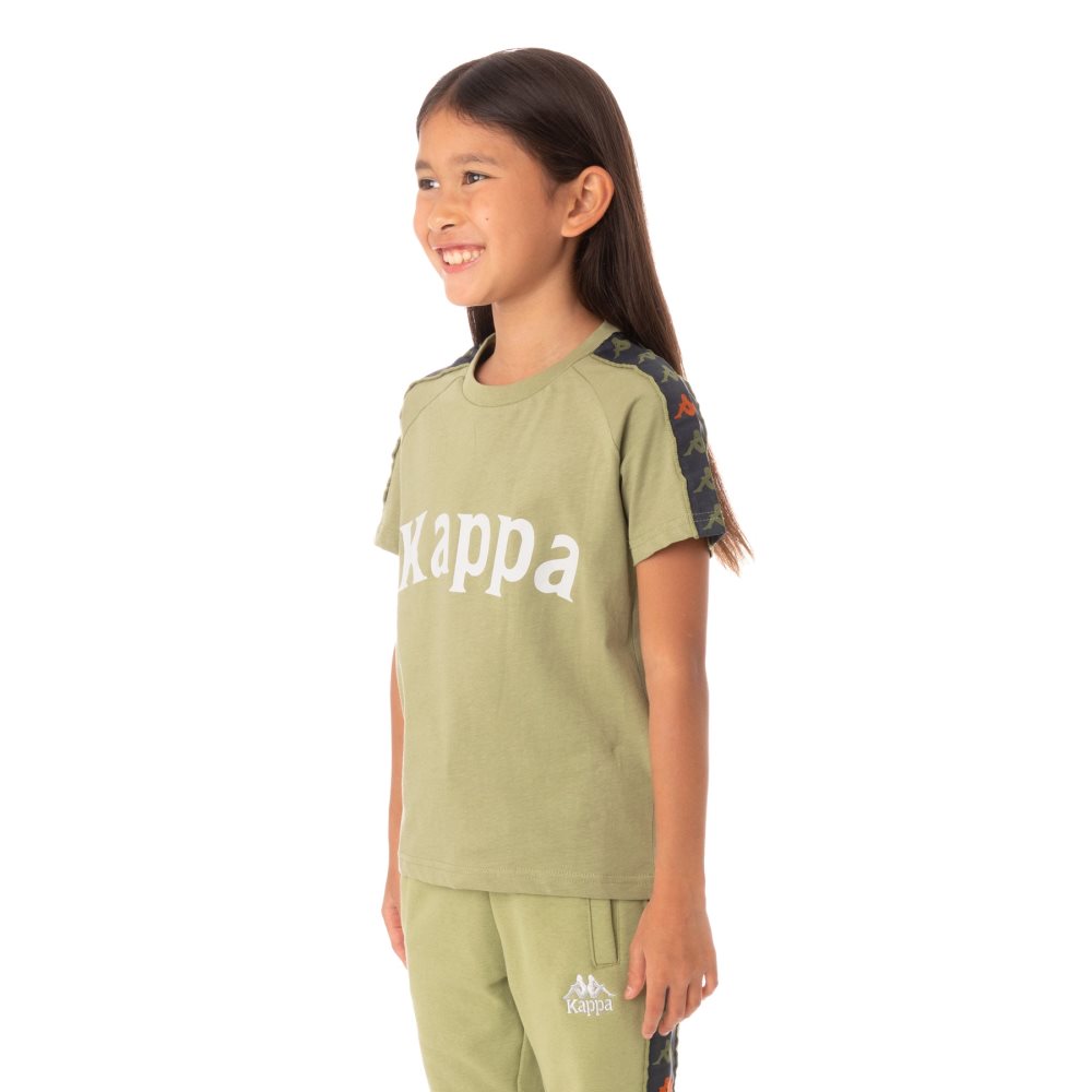 Camiseta Kappa 222 Banda Deto Verdes | 82150-AZYJ