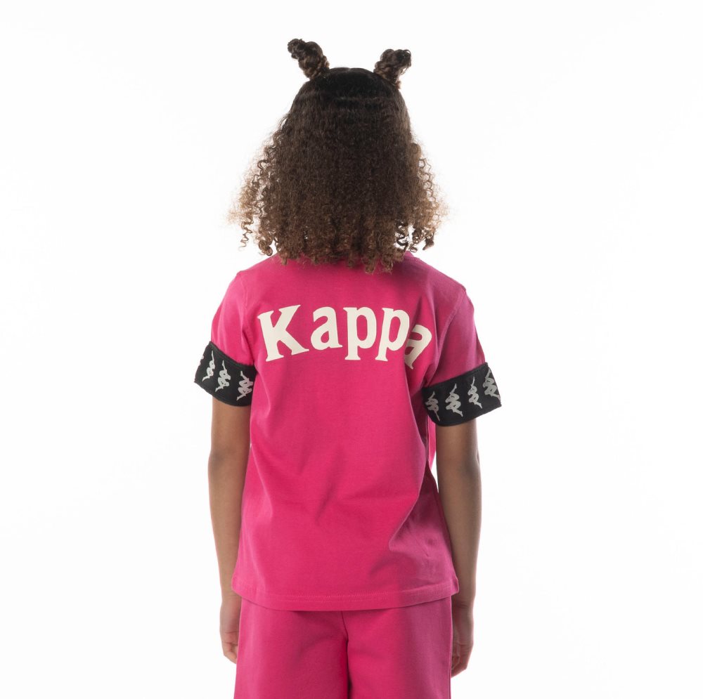 Camiseta Kappa 222 Banda Niji 2 Rosas Negros | 90357-IDZS