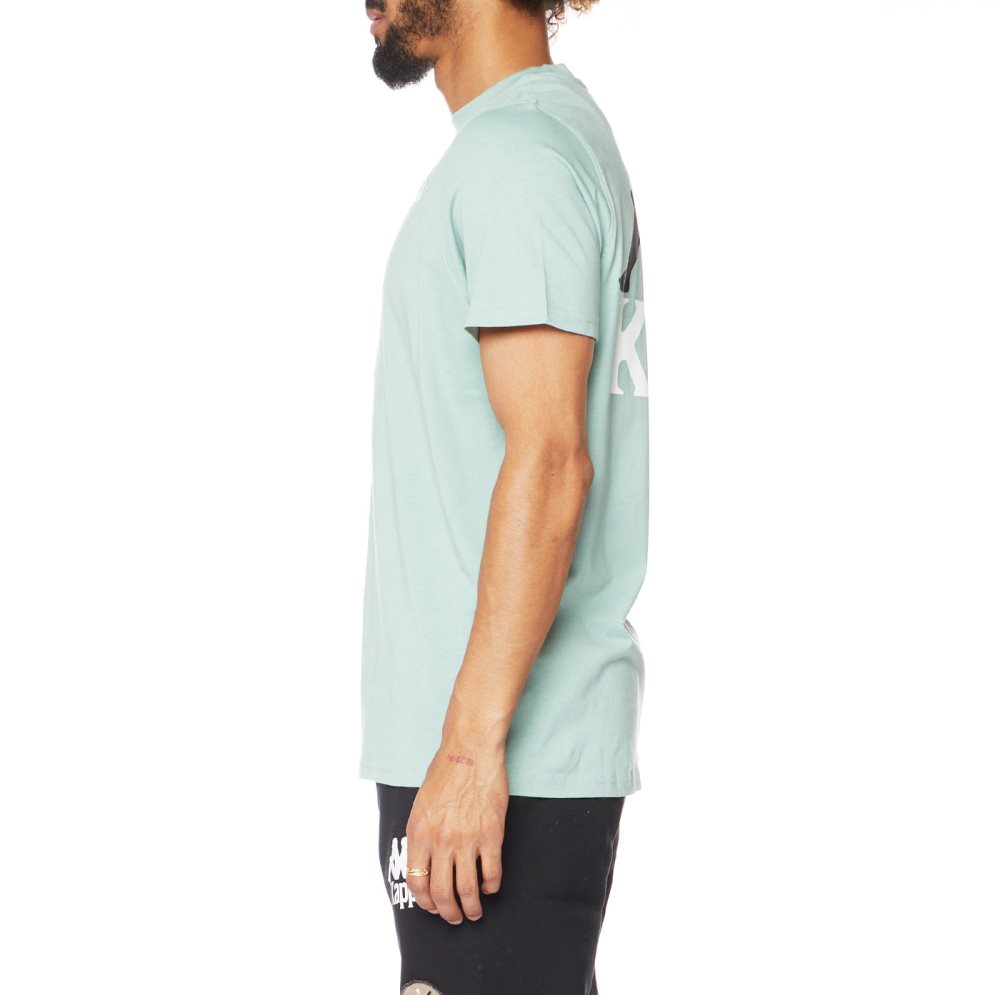 Camiseta Kappa Authentic Ables Verde Oliva | 06923-HPSV