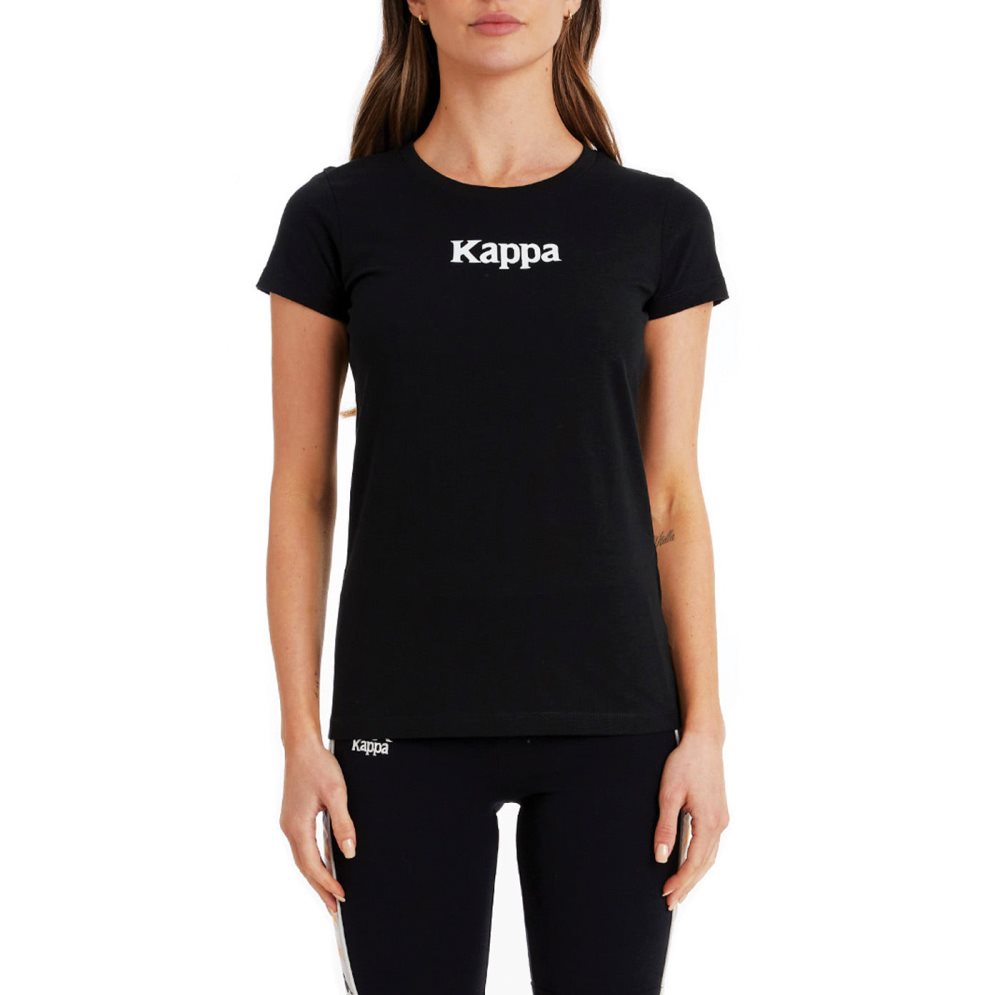 Camiseta Kappa Authentic Amboasary Negros | 76029-JRUK