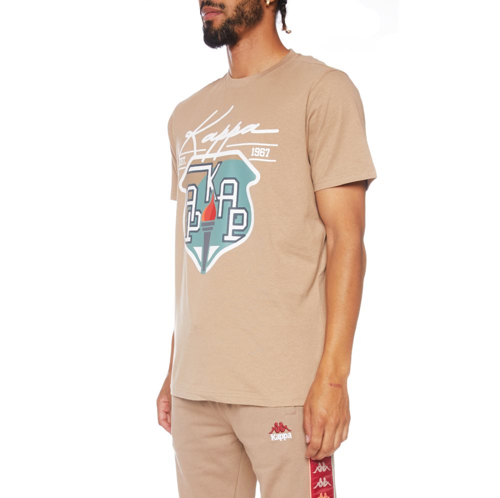 Camiseta Kappa Authentic Bergen Marrom | 31560-YBXR