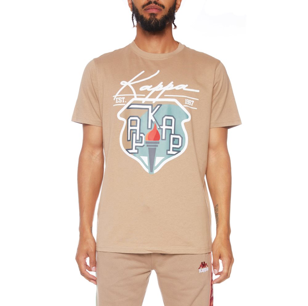 Camiseta Kappa Authentic Bergen Marrom | 31560-YBXR