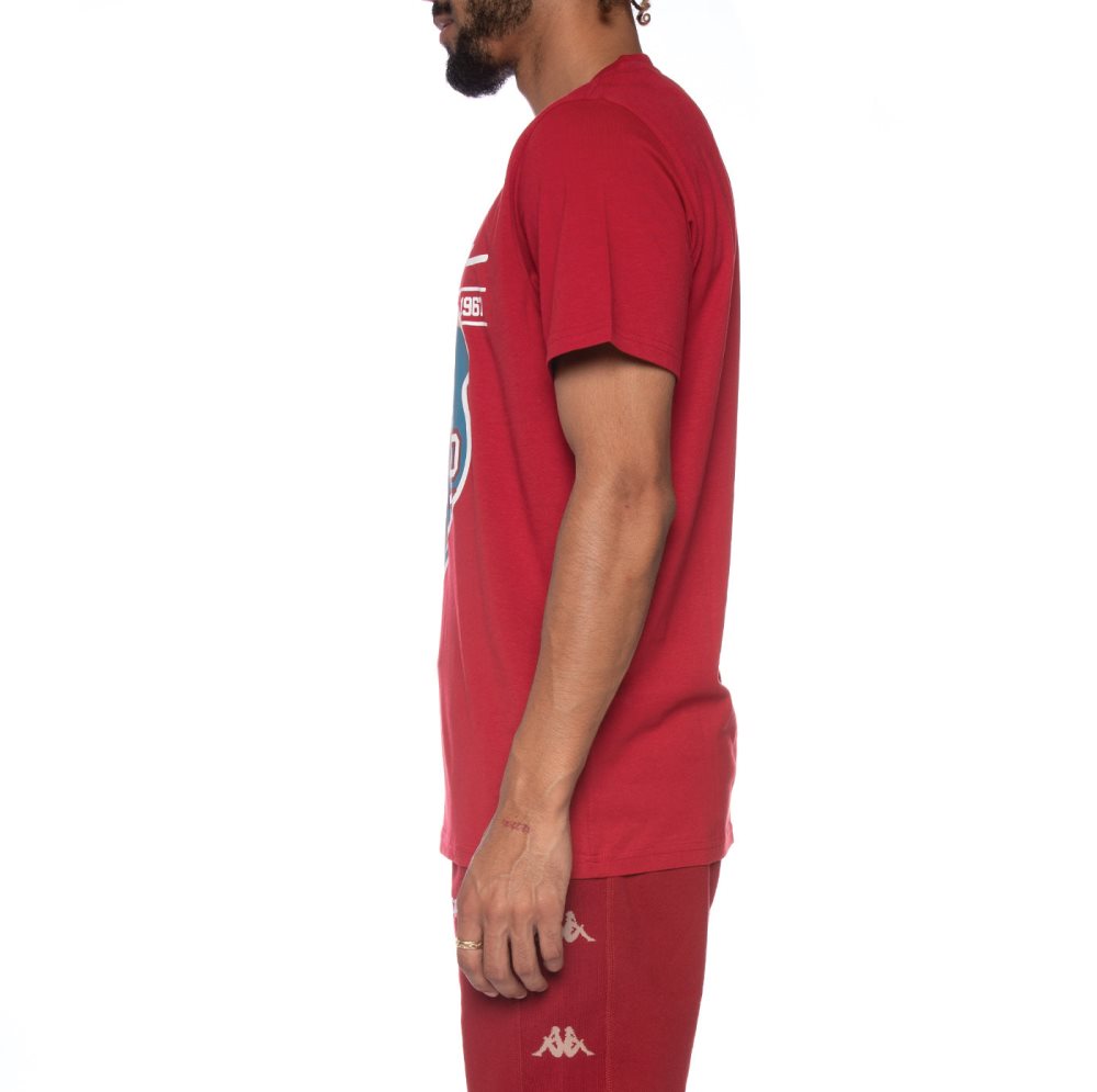 Camiseta Kappa Authentic Bergen Vino | 28049-TSJP