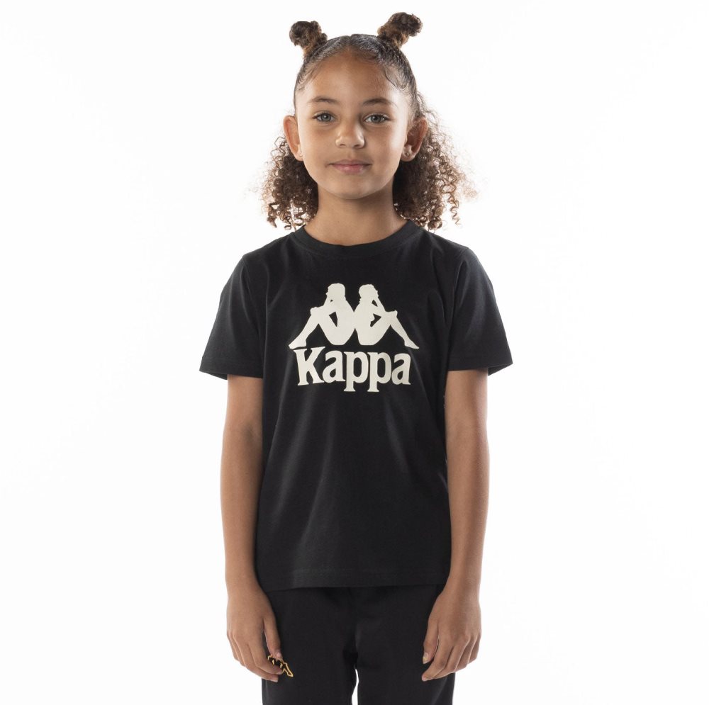 Camiseta Kappa Authentic Esstesi Negros Marrom | 81296-TSEZ