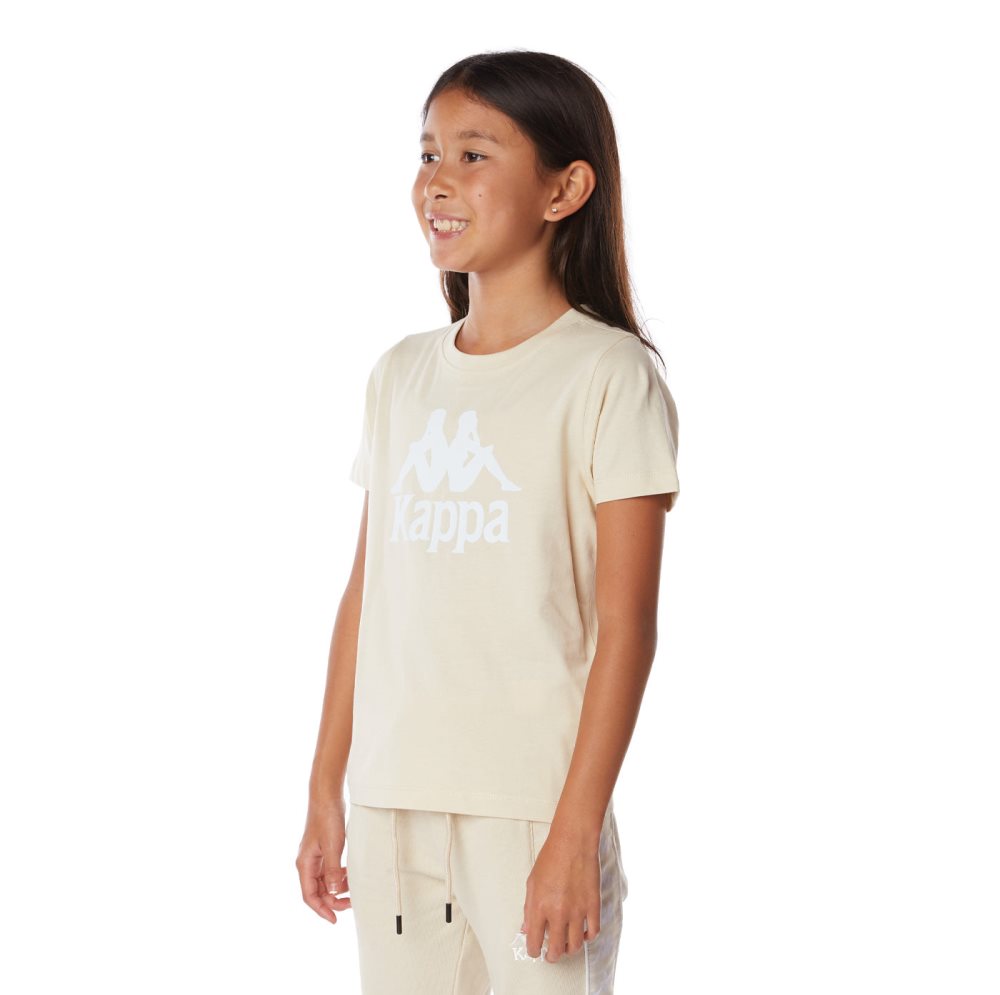 Camiseta Kappa Authentic Estessi Beige | 73801-HXYK