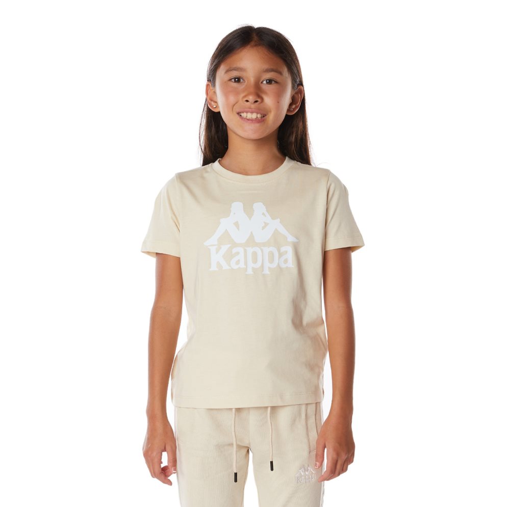 Camiseta Kappa Authentic Estessi Beige | 73801-HXYK