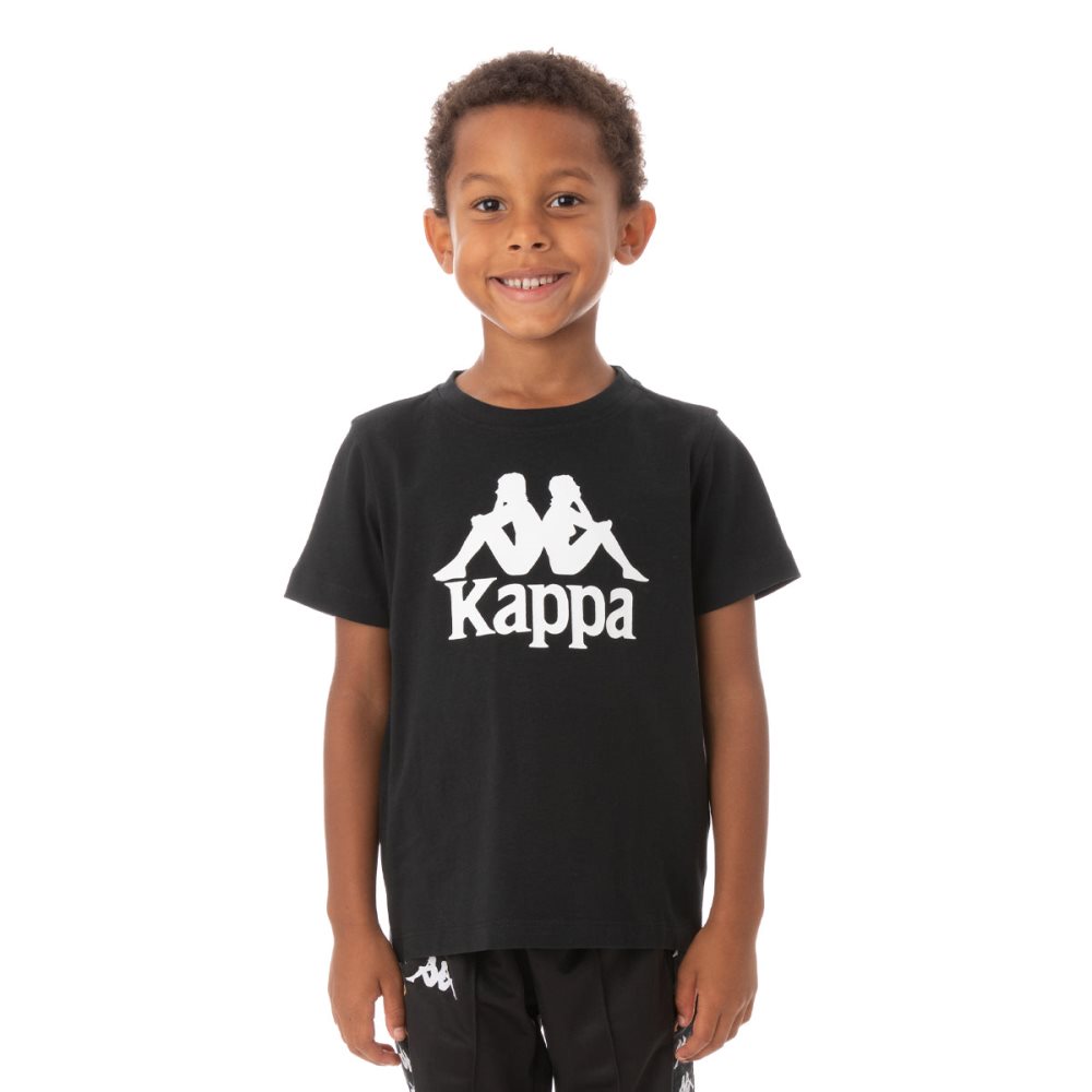 Camiseta Kappa Authentic Estessi Negros | 64301-LNBH