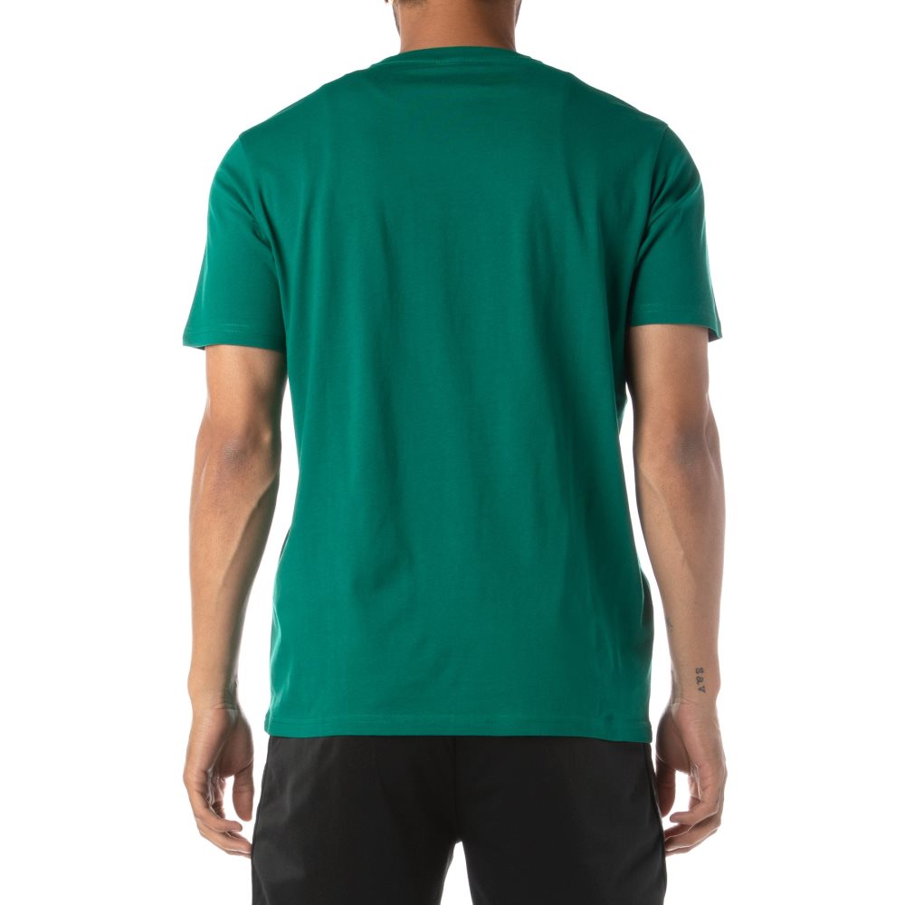 Camiseta Kappa Authentic Estessi Verdes Blancos | 02534-WJPM