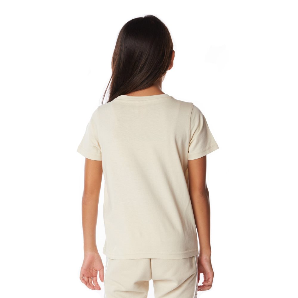 Camiseta Kappa Authentic Graphik Graphy Beige | 87205-ZIMV