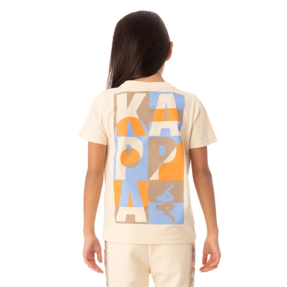 Camiseta Kappa Authentic Molongio Beige | 21963-ZDJM